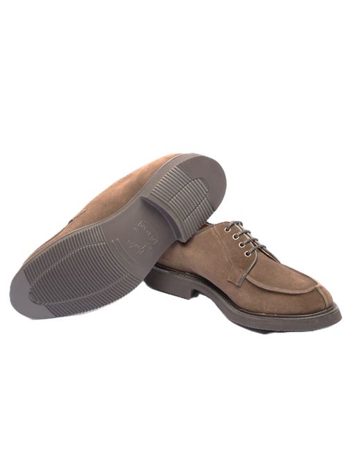Stringata derby Tricker's Bourton in camoscio marrone Cafè Repello Suede Tricker's | 6214/TBCVI LITE SOLECAFE REPELLO